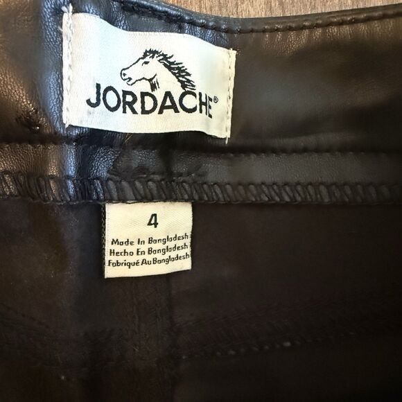 Jordache Sleek Black Flare Pants - Picture 3 of 9